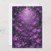 Enchanted Violet Garden Wedding Invitation 招待状 (裏面)