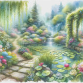 Enchanted Waterfall Garden Lily Pond シール (正面)