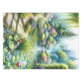 Enchanted Waterfall Garden Lily Pond テーブルクロス (正面(横))