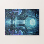 Enchanted Waterfall Magic Forest Fantasy Puzzle ジグソーパズル (横)