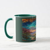 Enchanted White Stag Magical Forest Mug マグカップ (左)