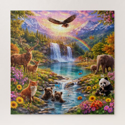 Enchanted Wildlife Valley Nature Puzzle ジグソーパズル (縦)
