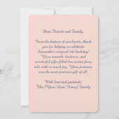 Enchanted Winter Castle Thank You Card, Princess  サンキューカード (裏面)