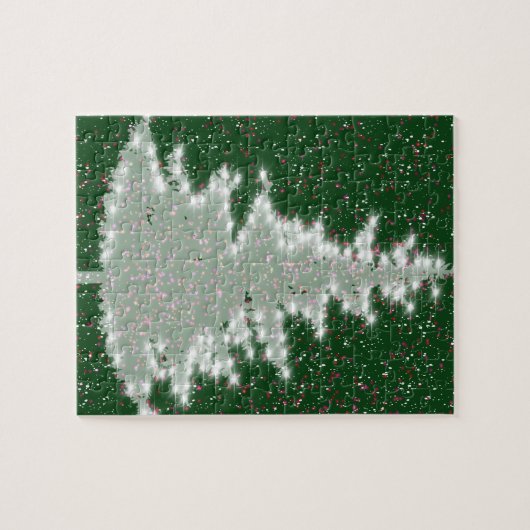 Enchanted Winter Glow Christmas Tree ジグソーパズル (横)