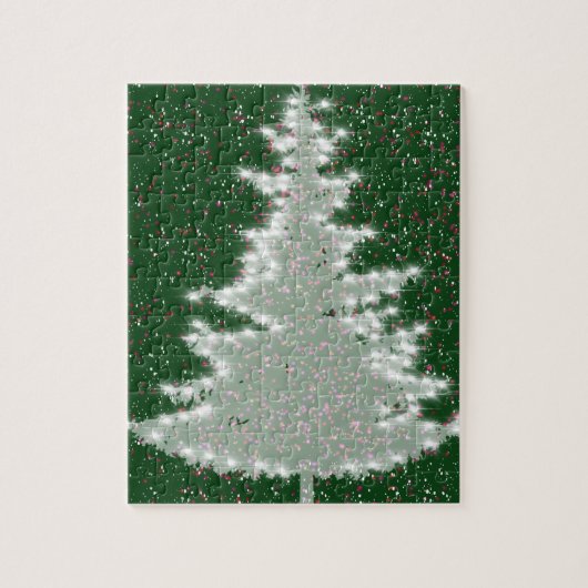 Enchanted Winter Glow Christmas Tree ジグソーパズル (縦)
