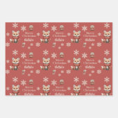 Enchanted Winter Tales Fox Christmas ラッピングペーパーシート (正面2)