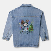 Enchanted Winter Wonderland Christmas Denim Jacket デニムジャケット (裏面)