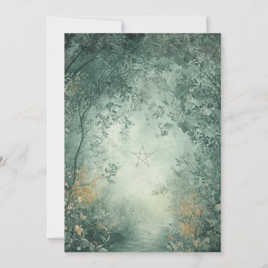 Enchanted Witch's Forest Wedding 招待状 (裏面)