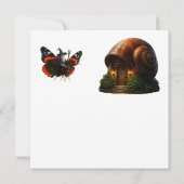Enchanted wizard and snail house whimsical fantasy カード (裏面)