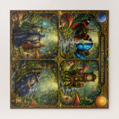 Enchanted woodland adventures epic four panel jigs ジグソーパズル (横)