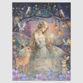 Enchanted Woodland Animals & Fairy Decoupage Paper 薄葉紙