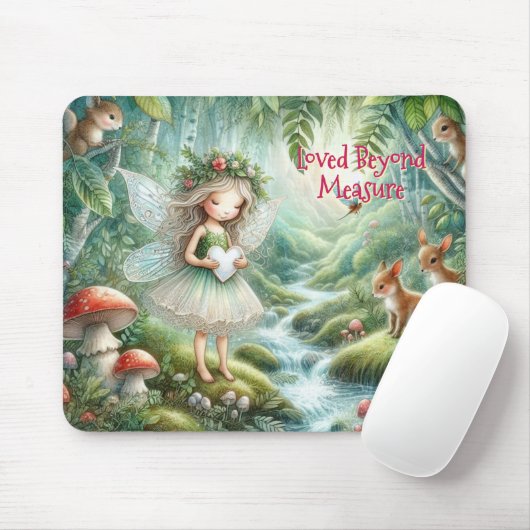Enchanted Woodland Fairy Mouse Pad マウスパッド (マウス)