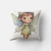 Enchanted Woodland Fairy: pastel green Sprite クッション (裏面)