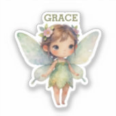 Enchanted Woodland Fairy: pastel green Sprite シール (正面)