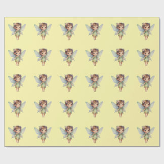 Enchanted Woodland Fairy: pastel green Sprite ラッピングペーパー