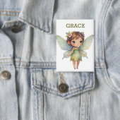 Enchanted Woodland Fairy: pastel green Sprite 缶バッジ (インサイチュ)