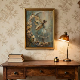 Enchanted Woodland Leaf Fairy Fantasy Art ポスター