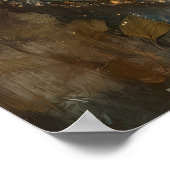 Enchanted Woodland Leaf Fairy Fantasy Art ポスター (角)