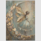 Enchanted Woodland Leaf Fairy Watercolor Fantasy 薄葉紙 (正面)