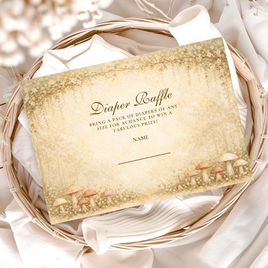 Enchanted Woodland Mushroom Diapper Raffle エンクロージャーカード