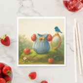 Enchanted Woodland Princess Baby Shower Fairytale スタンダードランチョンナプキン (インサイチュ)