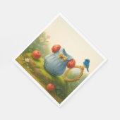 Enchanted Woodland Princess Baby Shower Fairytale スタンダードランチョンナプキン (角)