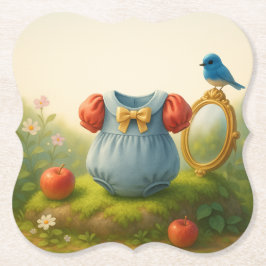 Enchanted Woodland Princess Baby Shower Fairytale  ペーパーコースター