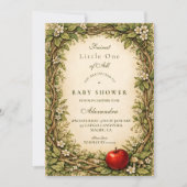 Enchanted Woodland Storybook Baby Shower 招待状 (正面)