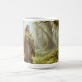  Enchanted Woodland Wizard Fantasy Art コーヒーマグカップ (中央)