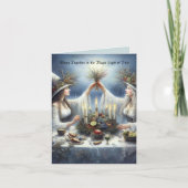 Enchanted Yule Celebration Flat Holiday Card カード (正面)