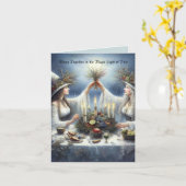 Enchanted Yule Celebration Flat Holiday Card カード (黄色い花)