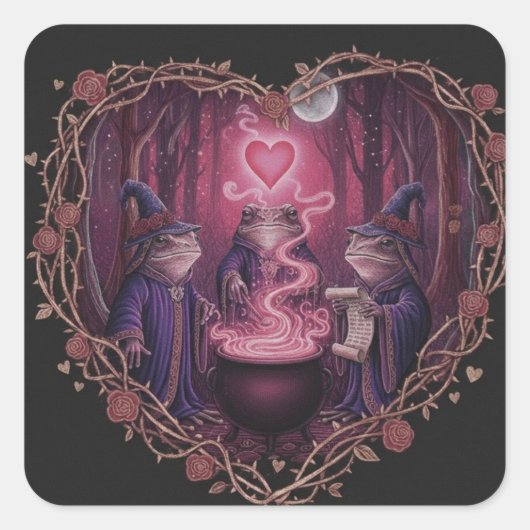 EnchantedFrogWitch スクエアシール (正面)