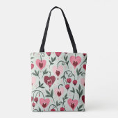 Enchanting Bleeding Hearts | Romantic Floral トートバッグ (裏面)