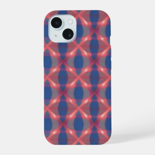 Enchanting Blue Plaid Phone Case iPhone 15ケース