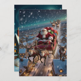 Enchanting Christmas Winter Village Wallpaper 2025 シーズンカード