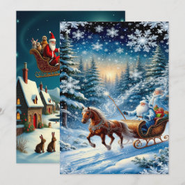 Enchanting Christmas Winter Village Wallpaper 2025 シーズンカード
