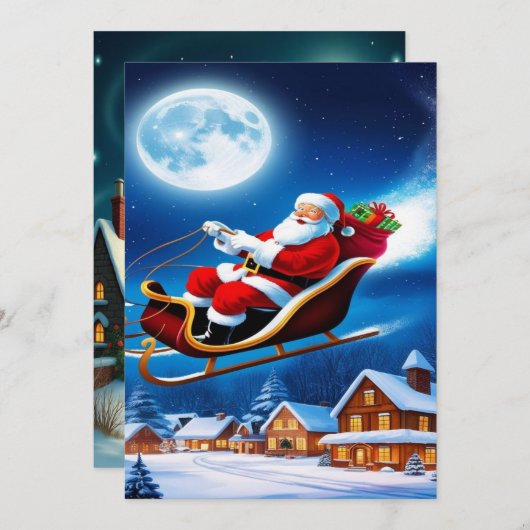 Enchanting Christmas Winter Village Wallpaper 2025 シーズンカード (正面/裏面)