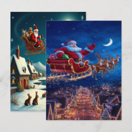 Enchanting Christmas Winter Village Wallpaper 2025 シーズンポストカード