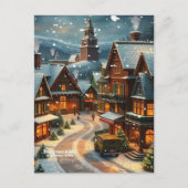 Enchanting Christmas Winter Village Wallpaper 2025 シーズンポストカード (正面)