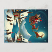 Enchanting Christmas Winter Village Wallpaper 2025 シーズンポストカード (裏面)