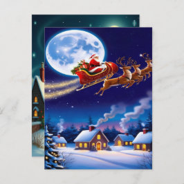 Enchanting Christmas Winter Village Wallpaper 2025 シーズンポストカード