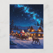 Enchanting Christmas Winter Village Wallpaper 2025 シーズンポストカード (正面)