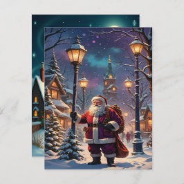 Enchanting Christmas Winter Village Wallpaper 2025 シーズンポストカード