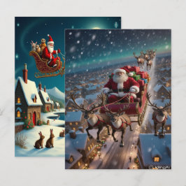 Enchanting Christmas Winter Village Wallpaper 2025 シーズンポストカード