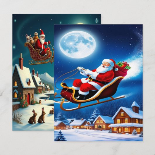 Enchanting Christmas Winter Village Wallpaper 2025 シーズンポストカード (正面/裏面)