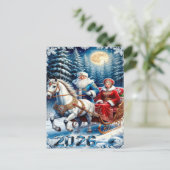 Enchanting Christmas Winter Village Wallpaper 2025 シーズンポストカード (スタンド正面)