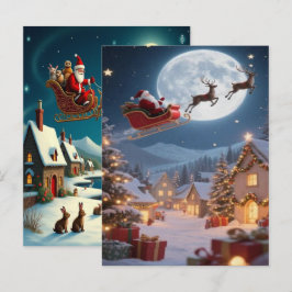 Enchanting Christmas Winter Village Wallpaper 2025 シーズンポストカード