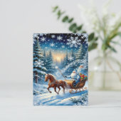 Enchanting Christmas Winter Village Wallpaper 2025 シーズンポストカード (スタンド正面)