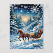 Enchanting Christmas Winter Village Wallpaper 2025 シーズンポストカード (正面)