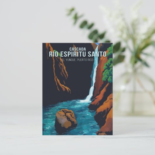 Enchanting Espiritu Santo River Waterfall ポストカード (スタンド正面)